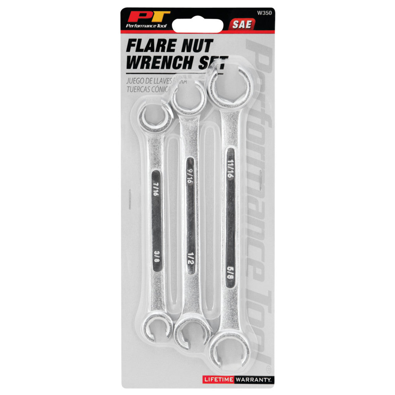 3 pc. SAE Flare Nut Wrench Set