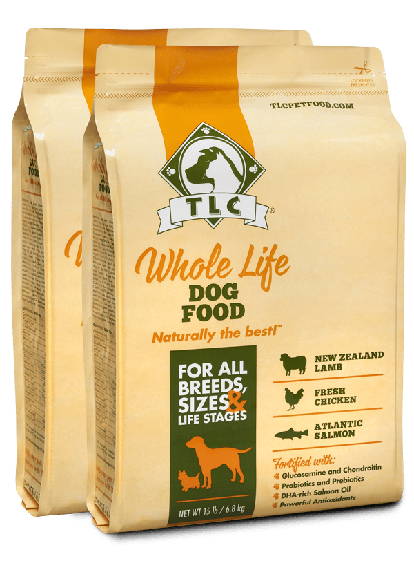 TLC Premium Whole Life Dog Food 30lb Case (2x 15lb bags)